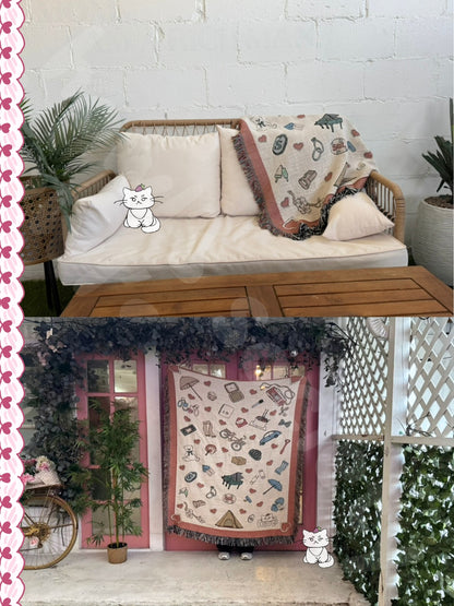 Lovely Runner Woven Blanket- Colorful Version