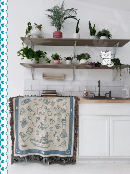 Hometown Cha Cha Cha Woven Blanket- Aesthetic Version