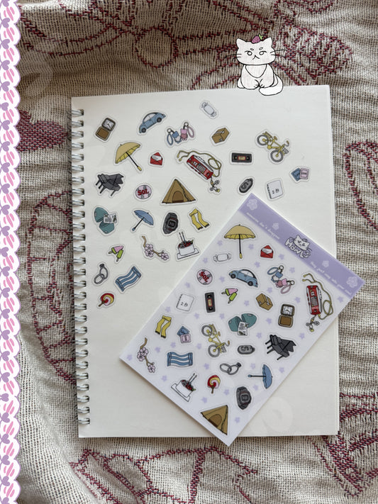 Lovely Runner - Sticker Sheet (4"x6")