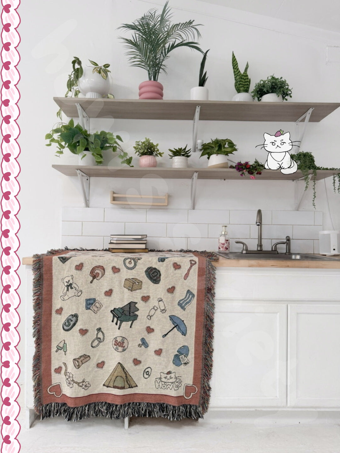 Lovely Runner Woven Blanket- Colorful Version