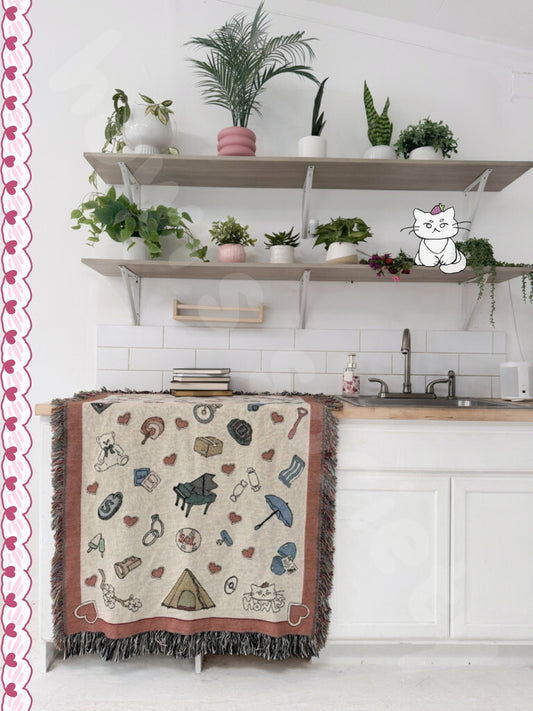 Lovely Runner Woven Blanket- Colorful Version