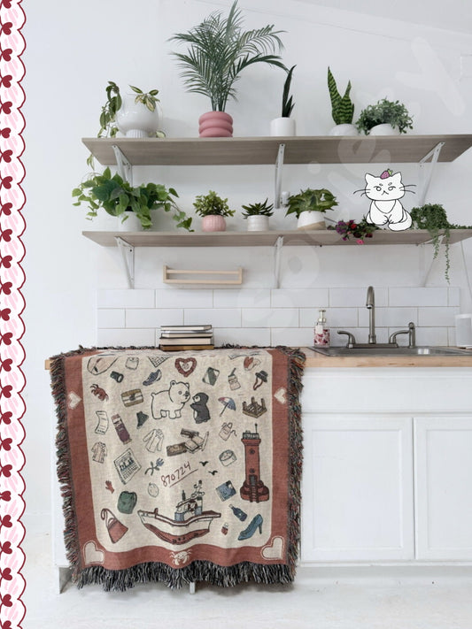 Hometown Cha Cha Cha Woven Blanket- Colorful Version