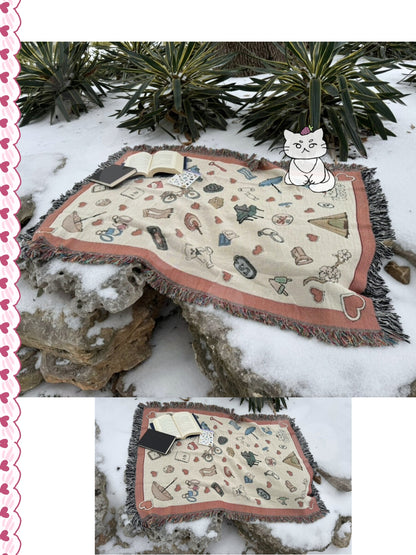 Lovely Runner Woven Blanket- Colorful Version
