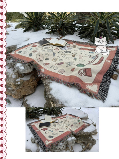 Hometown Cha Cha Cha Woven Blanket- Colorful Version